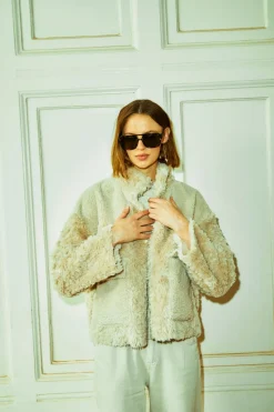 FREEQUENT FQBAMBI - JAKKE - BEIGE