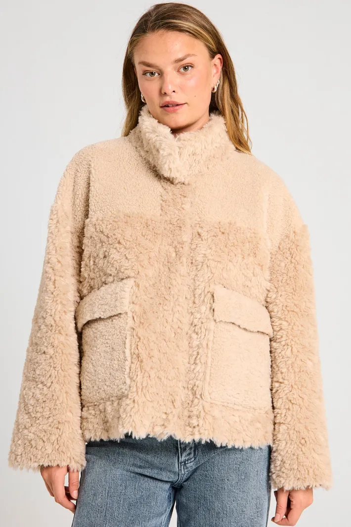 FREEQUENT FQBAMBI - JAKKE - BEIGE