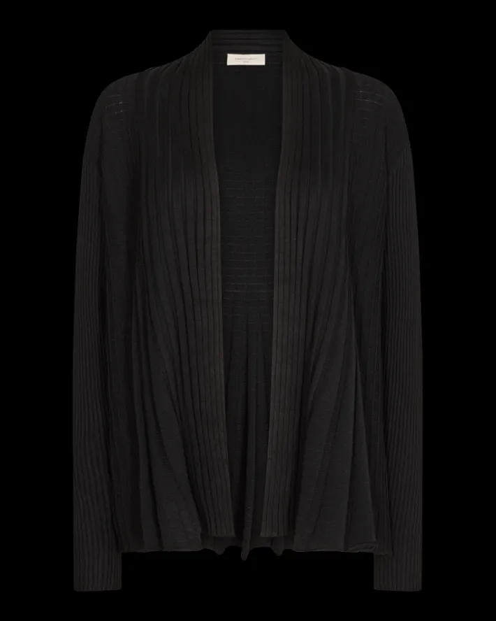 FREEQUENT FQCLAUDISSE - CARDIGAN - SORT