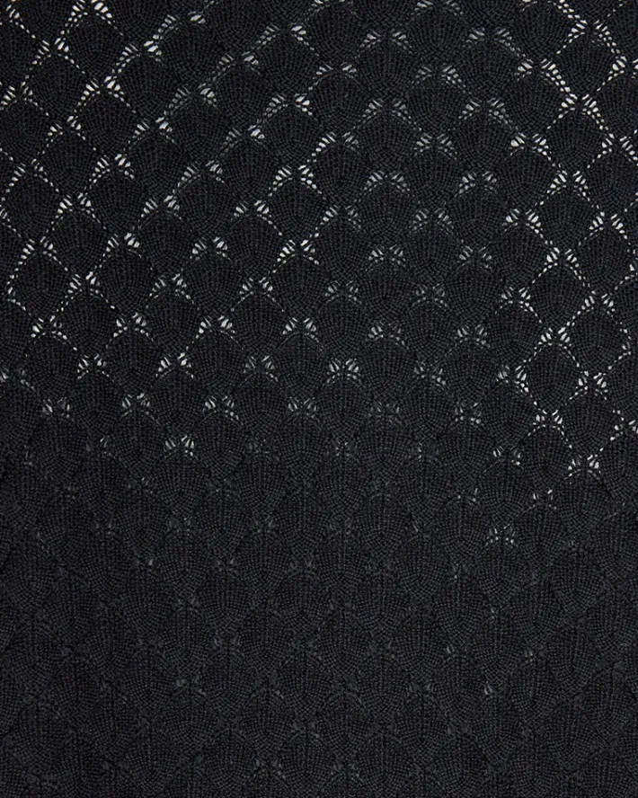 FREEQUENT FQDODO - STRIKKET PULLOVER - SORT