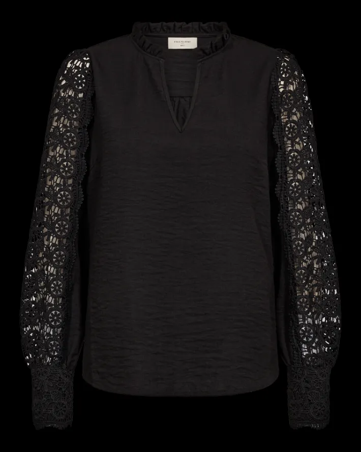 FREEQUENT FQESSA - BLUSE - SORT