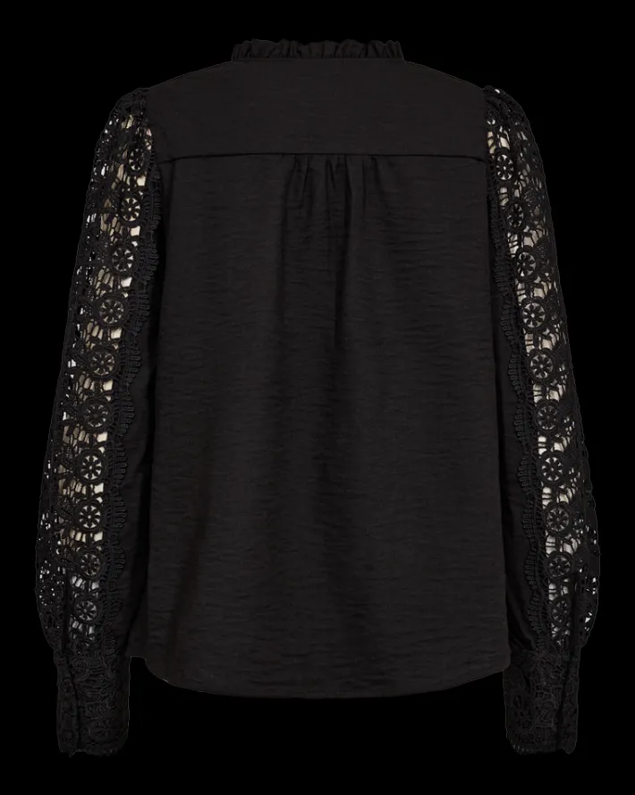 FREEQUENT FQESSA - BLUSE - SORT