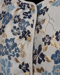 FREEQUENT FQFLORA-JACKET - BEIGE,BLÅ