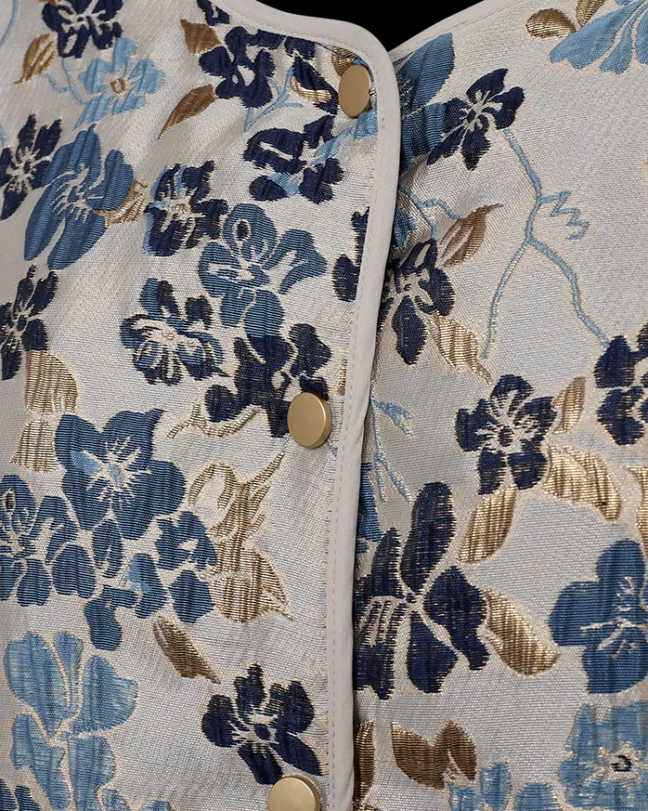 FREEQUENT FQFLORA-JACKET - BEIGE,BLÅ