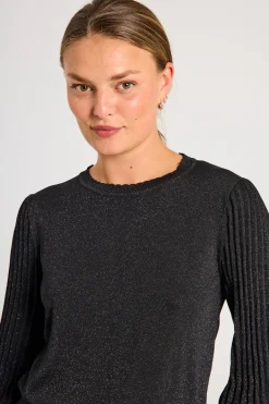 FREEQUENT FQGLITTA - PULLOVER - SORT