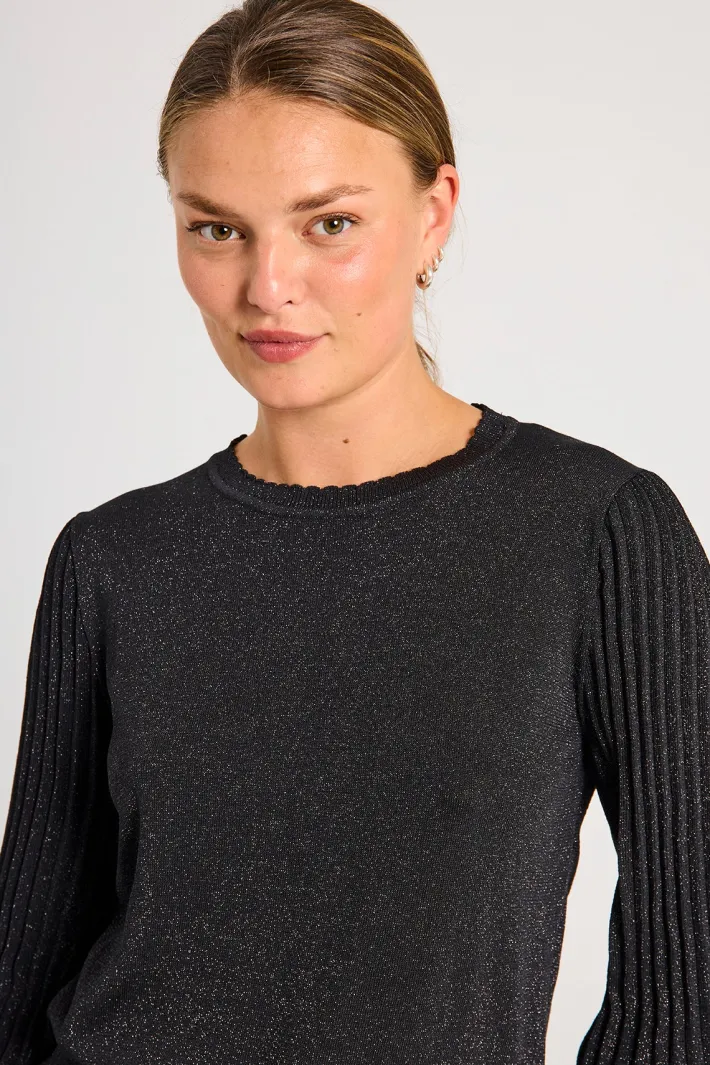 FREEQUENT FQGLITTA - PULLOVER - SORT