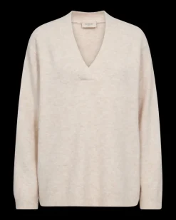 FREEQUENT FQGRSEVALIN - PULLOVER - BEIGE