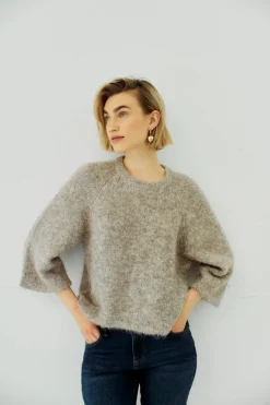 FREEQUENT FQGRSLULU - PULLOVER - BRUN