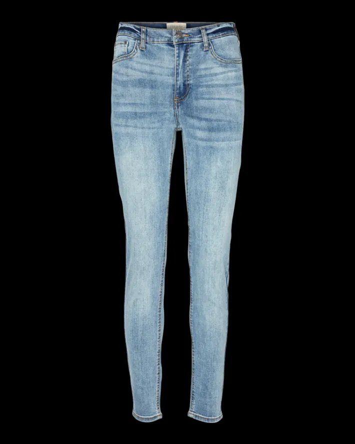 FREEQUENT FQHARLOW - TÆSIDDENDE JEANS - BLÅ