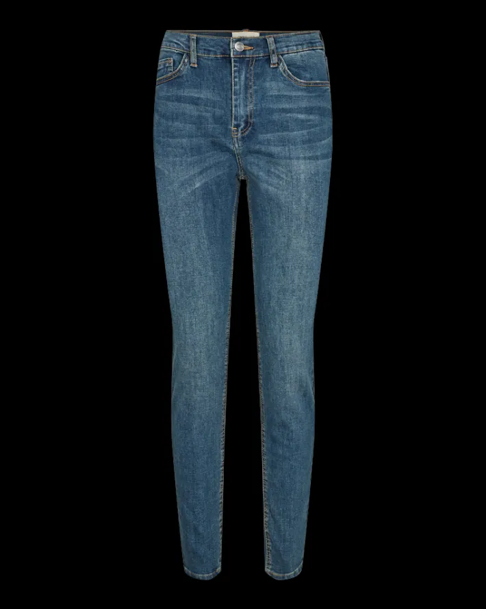 FREEQUENT FQHARLOW - TÆSIDDENDE JEANS - BLÅ