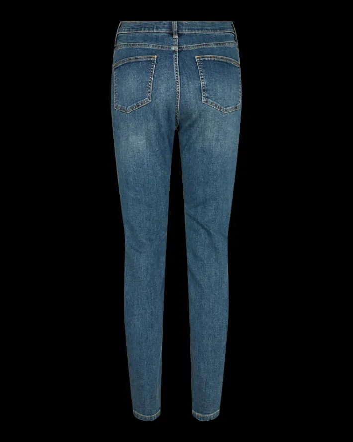 FREEQUENT FQHARLOW - TÆSIDDENDE JEANS - BLÅ
