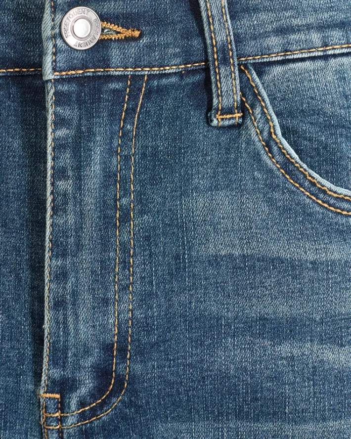 FREEQUENT FQHARLOW - TÆSIDDENDE JEANS - BLÅ