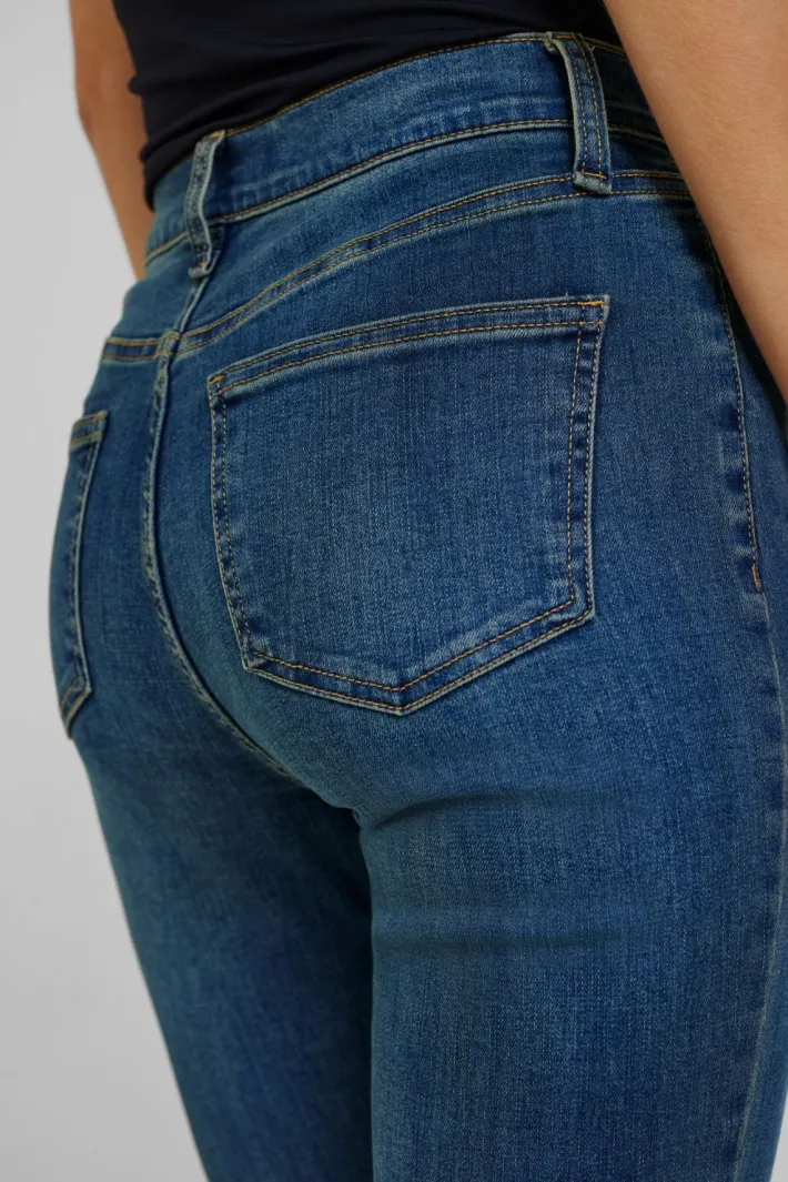 FREEQUENT FQHARLOW - TÆSIDDENDE JEANS - BLÅ