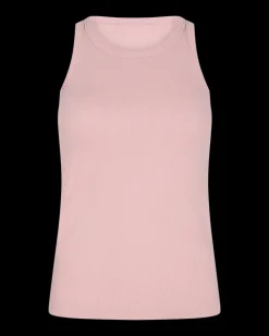 FREEQUENT FQHI - RIBSTRIKKET TOP - ROSA