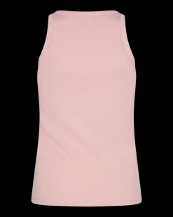 FREEQUENT FQHI - RIBSTRIKKET TOP - ROSA