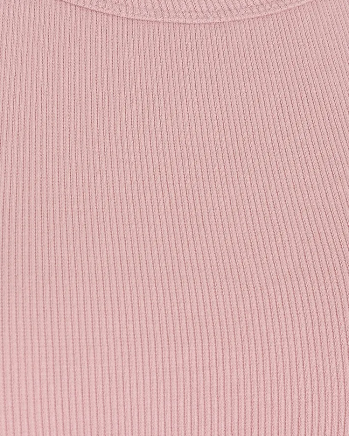 FREEQUENT FQHI - RIBSTRIKKET TOP - ROSA