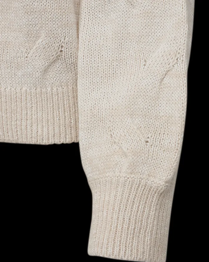 FREEQUENT FQJAZZ - STRIKKET CARDIGAN - BEIGE