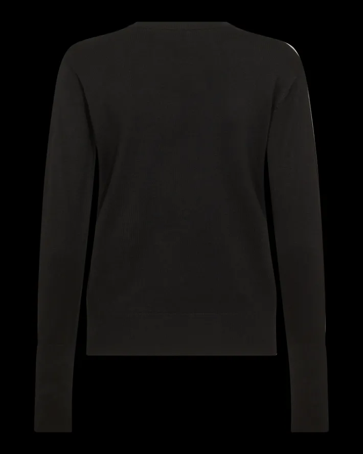 FREEQUENT FQKATIE - FINSTRIKKET PULLOVER - SORT