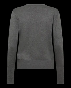 FREEQUENT FQKATIE - FINSTRIKKET PULLOVER - GRÅ