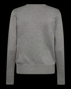 FREEQUENT FQKATIE - FINSTRIKKET PULLOVER - GRÅ