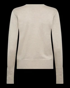 FREEQUENT FQKATIE - FINSTRIKKET PULLOVER - BEIGE