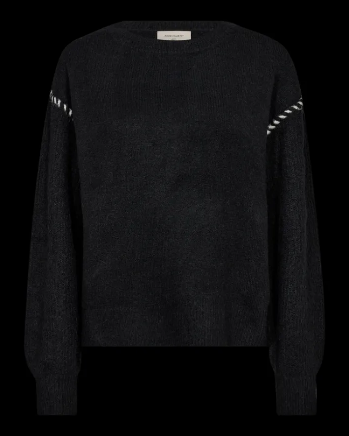 FREEQUENT FQKINLOCK - PULLOVER - SORT