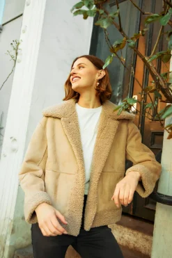 FREEQUENT FQLAMBY - JAKKE - BEIGE
