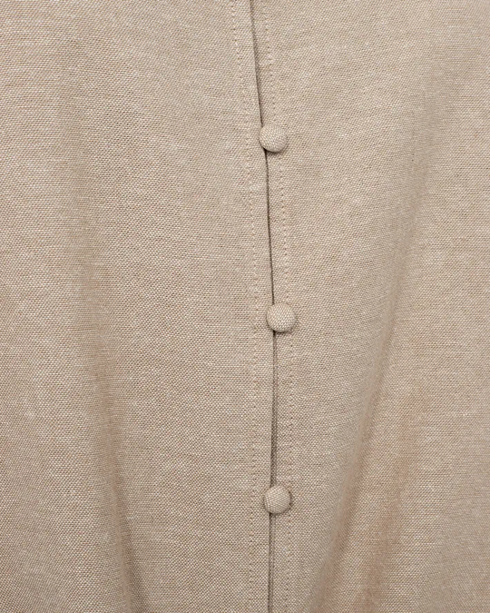 FREEQUENT FQLAVA - BLUSE I HØRBLANDING - BEIGE