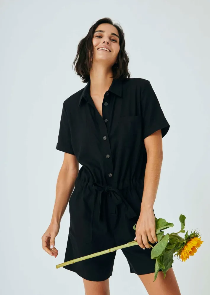FREEQUENT FQLAVA - HØRJUMPSUIT - SORT