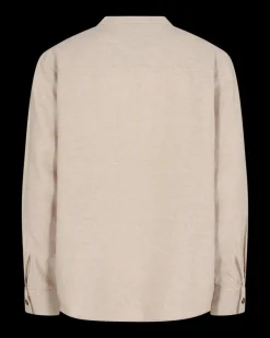 FREEQUENT FQLAVA - HØRSKJORTE MED V-HALS - BEIGE