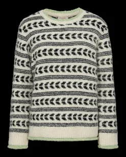 FREEQUENT FQLOUISA - PULLOVER - SORT OG HVID