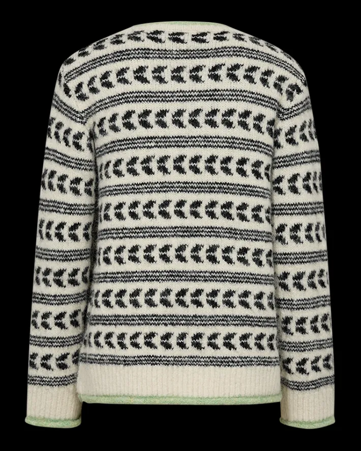 FREEQUENT FQLOUISA - PULLOVER - SORT OG HVID