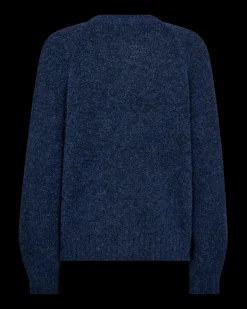 FREEQUENT FQLOUISA - STRIKKET CARDIGAN - BLÅ