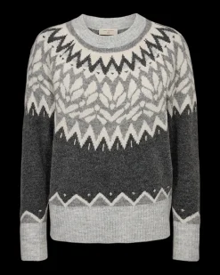 FREEQUENT FQMERLA - PULLOVER - GRÅ