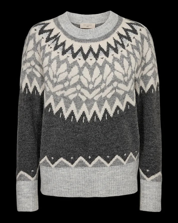 FREEQUENT FQMERLA - PULLOVER - GRÅ