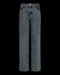 FREEQUENT FQMIDDE - JEANS - BLÅ OG HVID