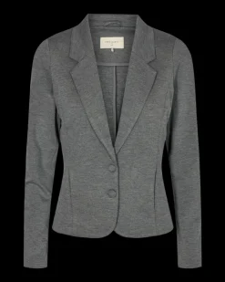 FREEQUENT FQNANNI - FIGURSYET BLAZER - GRÅ