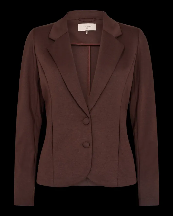 FREEQUENT FQNANNI - FIGURSYET BLAZER - BRUN
