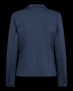 FREEQUENT FQNANNI - FIGURSYET BLAZER - BLÅ