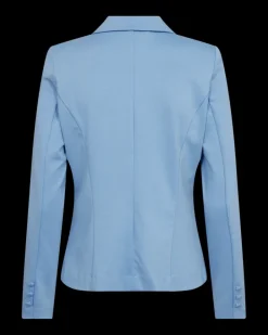 FREEQUENT FQNANNI - FIGURSYET BLAZER - BLÅ