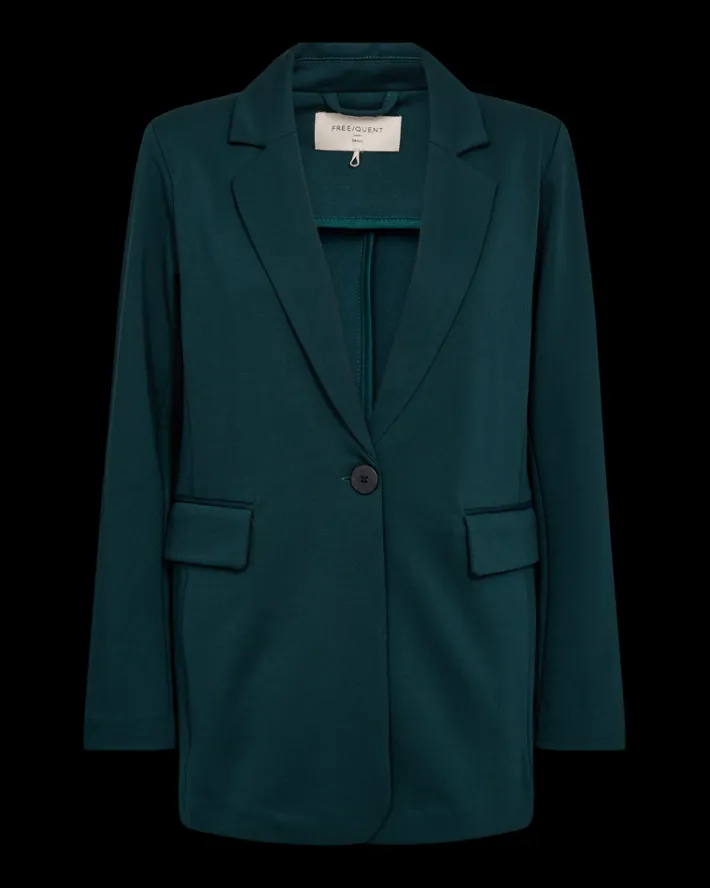 FREEQUENT FQNANNI - KLASSISK BLAZER - GRØN