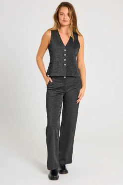 FREEQUENT FQNANNILUX - VEST - SORT