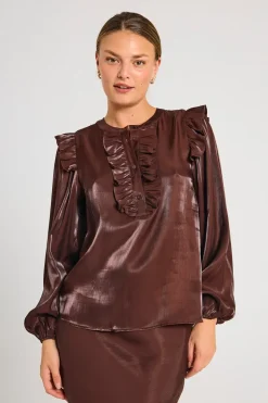 FREEQUENT FQNARON - BLUSE - BRUN