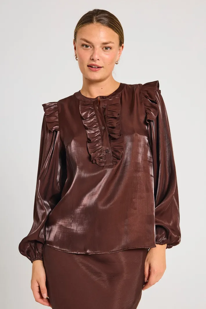 FREEQUENT FQNARON - BLUSE - BRUN