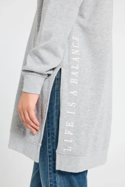 FREEQUENT FQNICE - PULLOVER - GRÅ