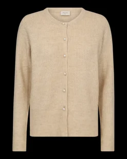 FREEQUENT FQPEARL - CARDIGAN - BEIGE