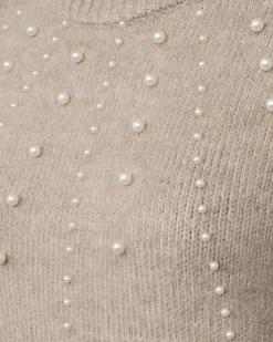 FREEQUENT FQPEARL - PULLOVER - BEIGE