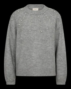 FREEQUENT FQPEARL - PULLOVER - GRÅ