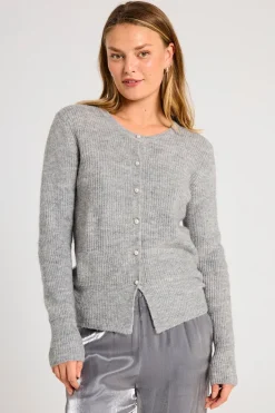 FREEQUENT FQPEARL-CARDIGAN - GRÅ