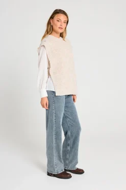 FREEQUENT FQRANOLA - VEST - BEIGE